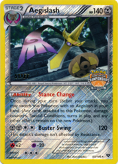 Aegislash 85/146 Crosshatch Holo STAFF Promo - 2014 Regional Championships